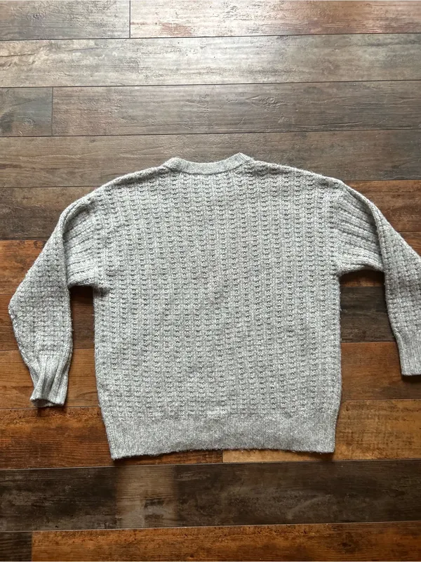 American Eagle Outfitters Women's Crewneck Sweater - Light Gray Heather - Image 2
