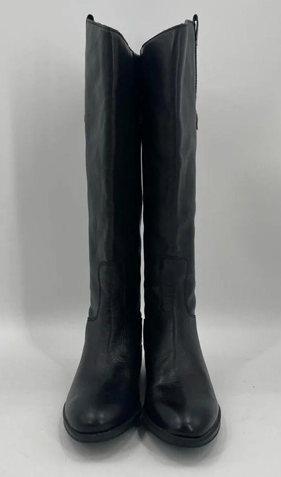 SAM EDELMAN Penny Boots Size 5 Black Leather New with * Flaws Tall Zipper Winter - Image 3