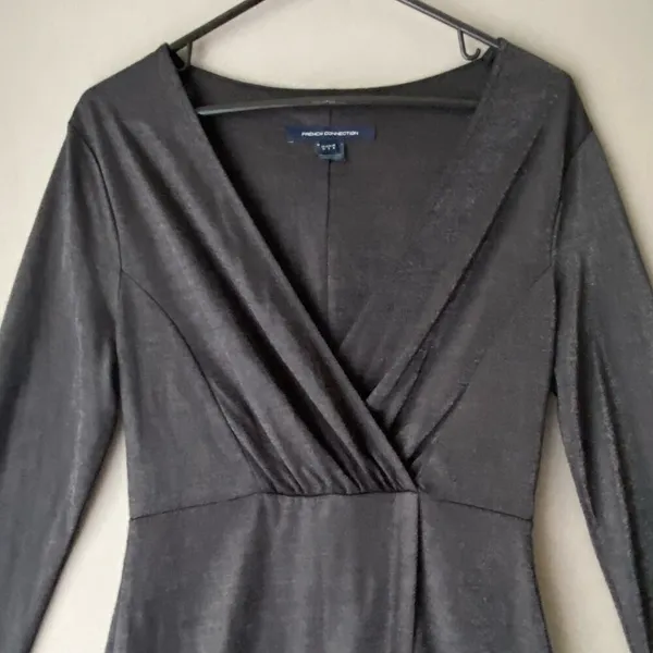 French Connection sz‎ 6 faux wrap long sleeve knee length cocktail dress - Image 2