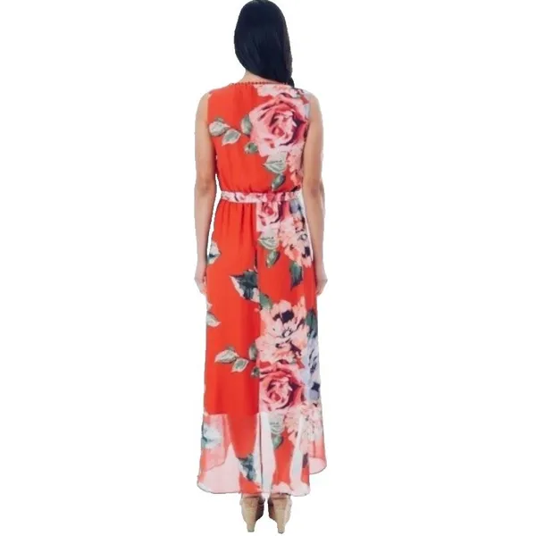 Apt. 9 Women’s Hi‑Low Dress Pink Floral Sleeveless Size Medium NWT - Image 2