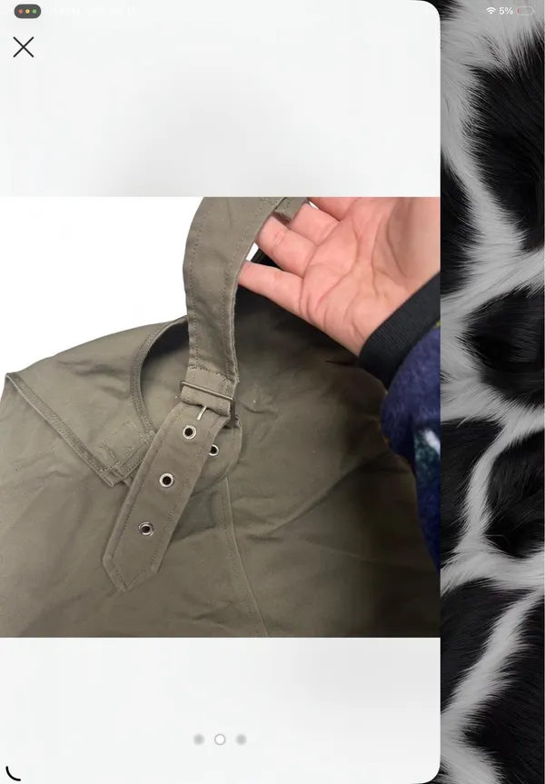 Olive green halter top - Image 2