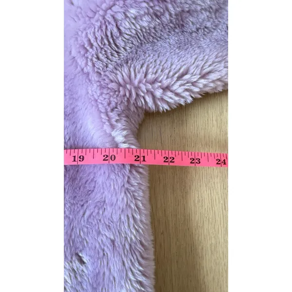 J.Crew Zip-Up Teddy Fleece Coat Jacket Purple Wisteria Cozy Scandi Soft Size S - Image 9