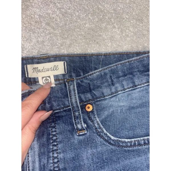 madewell the perfect‎ vintage jean 29 Raw Hem Side Slit Med Wash - Image 3