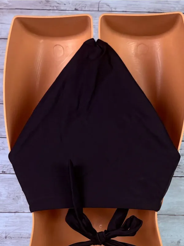 Quince Italian High Waisted Swim Bottom Black Size Small - Image 4