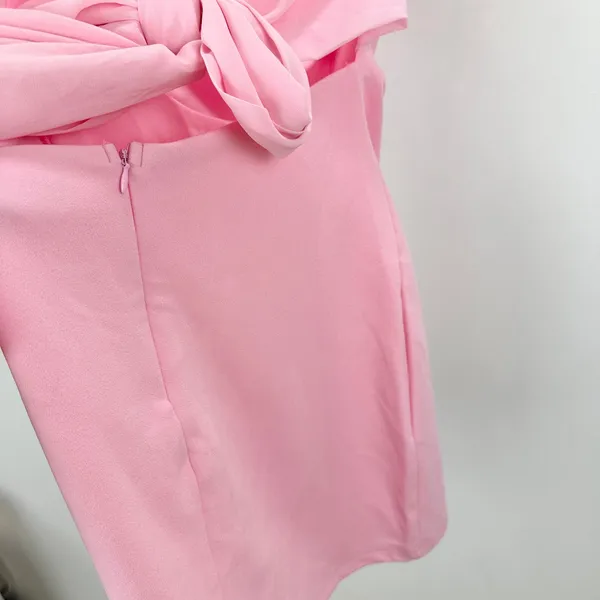NEW Lulus Confident Cutie Light Pink Tie Back Sleeveless Mini Dress Party Small - Image 10