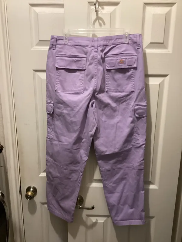 Dickies Womens Lavender Cargo Pants - Light Purple - Image 3