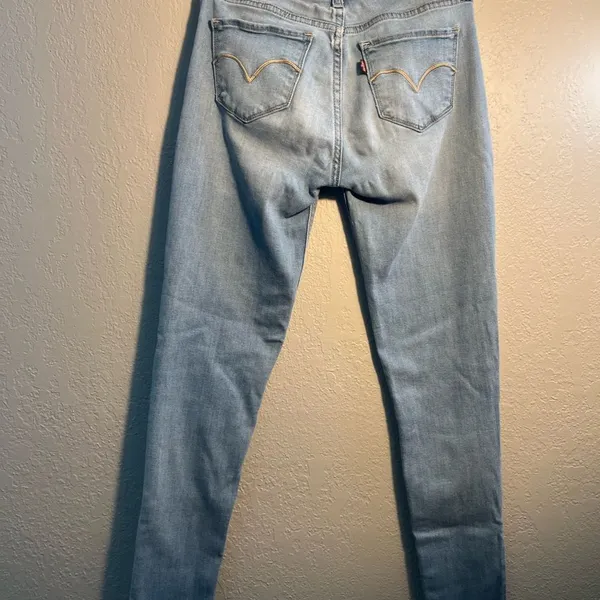 Levi's Y2K Vintage Blue Skinny Jeans with Slim Fit Straight leg SZ 26/30 Denim - Image 7