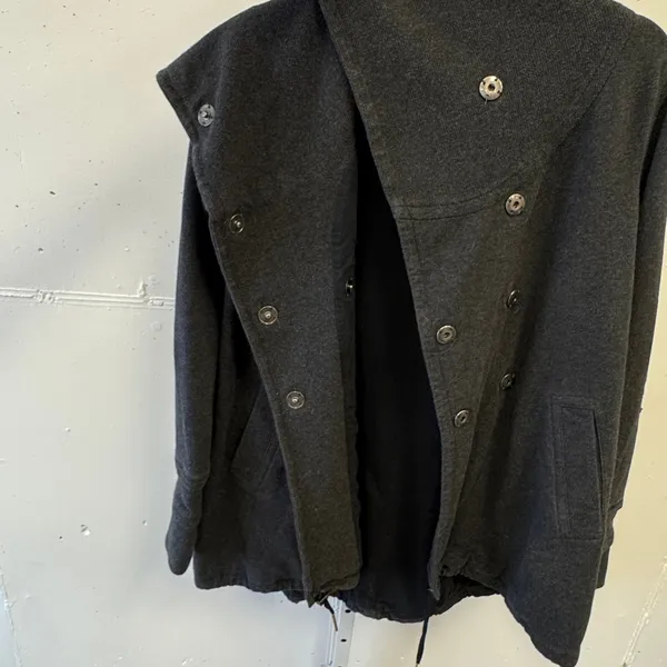 Lululemon Gratitude Wrap Heathered Inkwell Cardigan‎ Shawl Collar Size 6 - Image 6