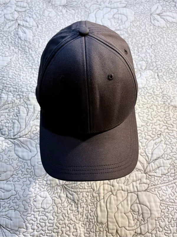 Lululemon Black Adjustable Performance Cap Tonal X Pattern Underbrim 💛 - Image 9