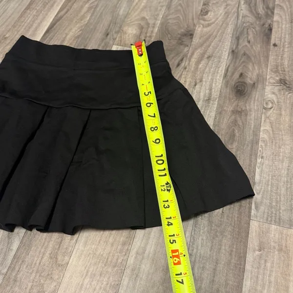 Dolls Kill French Kiss black pleated mini skirt with shorts - Image 4