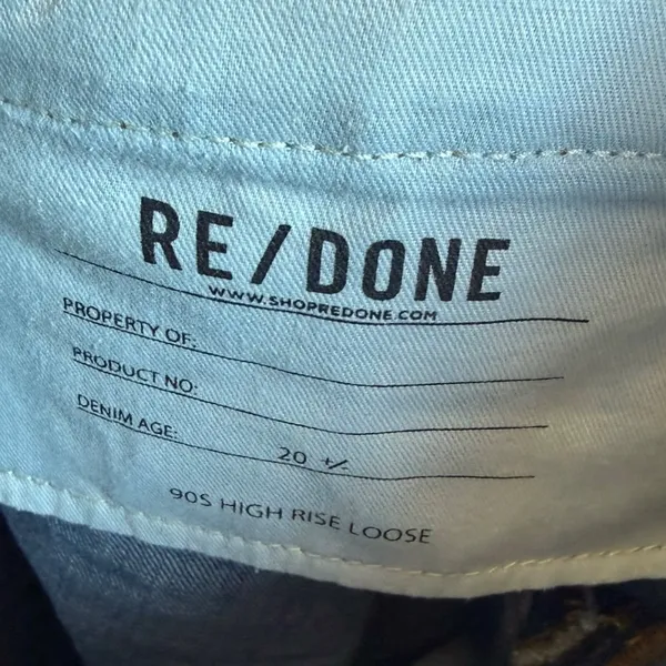 Re/done 90s High Rise Loose Jeans‎ Sz 31 - Image 8