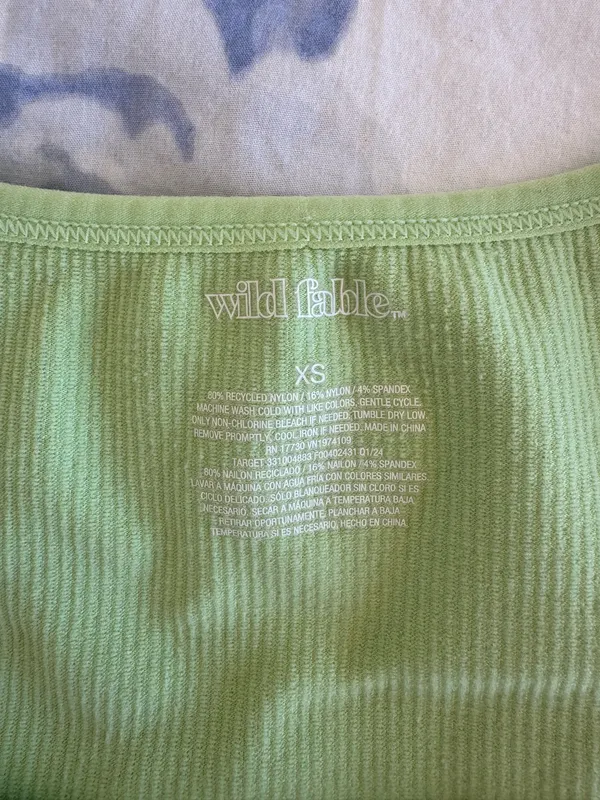 Green Wild Fable Crop Top - Image 3