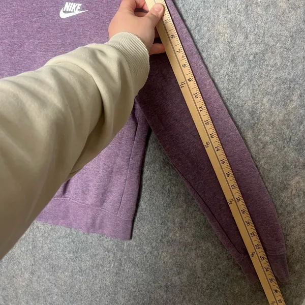 Nike Sweatshirt‎ Women size small Purple Crew Neck Pullover Long Sleeve - Image 6