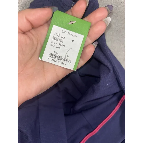 lilly pulitzer‎ davey pant navy medium NWT *hemmed ponte pull on - Image 3