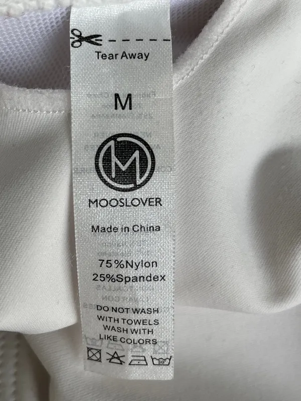 Mooslover White Strappy Sports Bra for Low-Impact Support - Image 3
