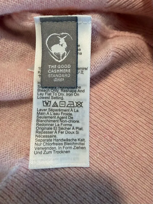 J.Crew 100% Cashmere Crewneck Sweater Pink Size M - Image 6