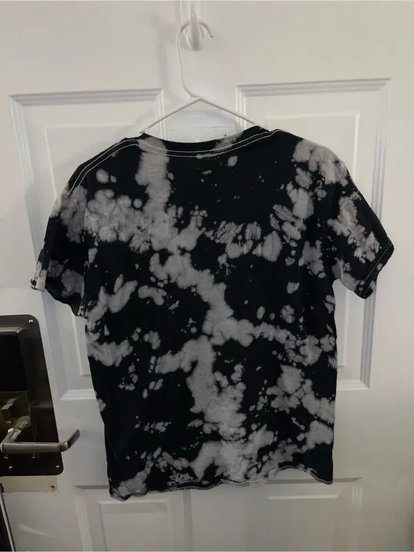 Sublime Tie-Dye Sun Graphic Tee - Black & White with Yellow Sun - Sz Medium - Image 2