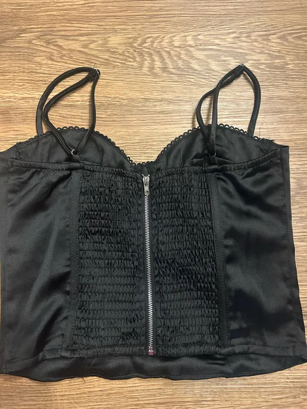 Princess Polly Top Going Out Black - Image 2