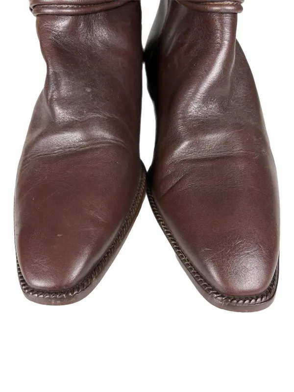 UNISA Flex Brown Leather Knee High Boots Made in Brazil Size 9.5 - Image 4