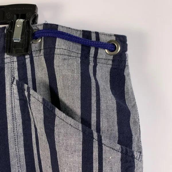 Brooks Brothers 346 Pants Women 14 Striped Wide Leg Linen Blend Casual - Image 10