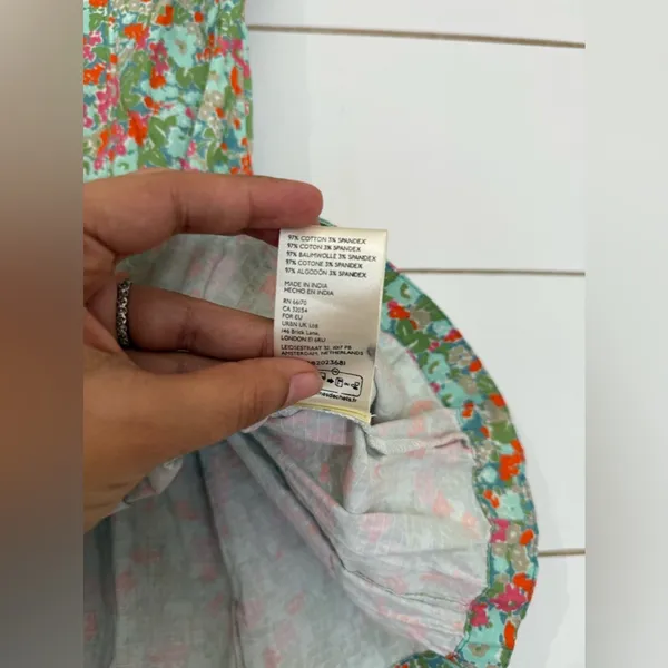 NWOT FREE PEOPLE Made Me Smile Printed Mini dress Made Me Smile Printed Mini - Image 5