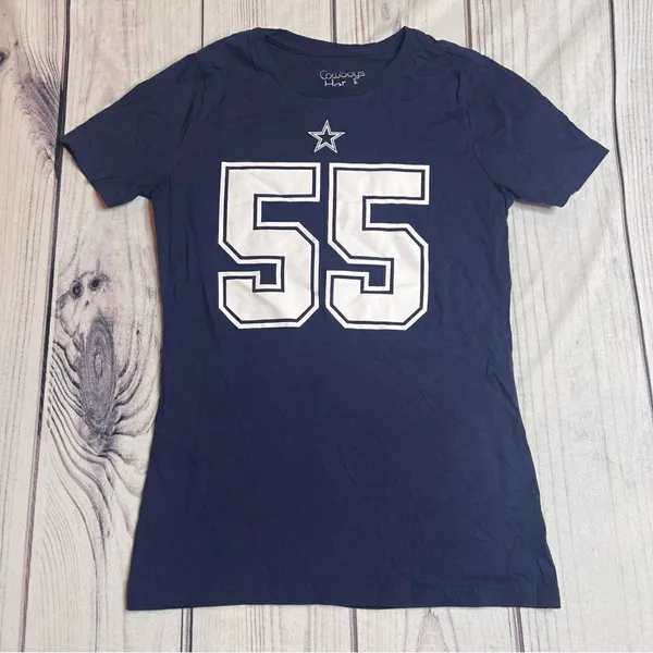 Womens Dallas Cowboys Leighton Vanderesch #55 T Shirt‎ Jersey Size Small - Image 6