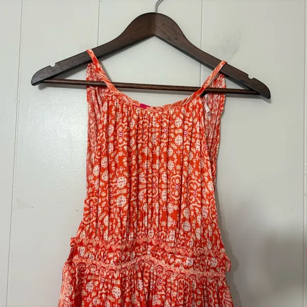 Free People Midsummers Day Tunic Cayenne Boho Print Size S – Flowy & Feminine - Image 5
