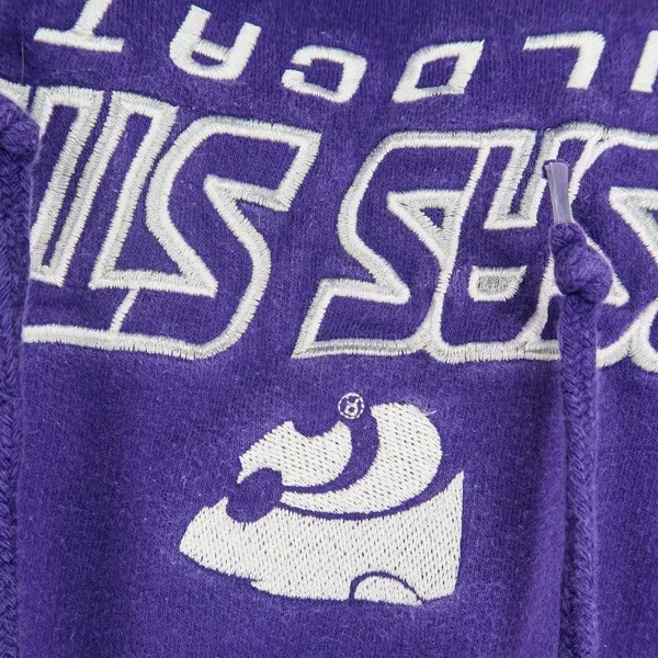 National Collegiate Athletic Association Vintage 90s Kansas State Wildcats Cropped Hoodie - Image 3