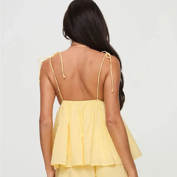 Princess Polly butter yellow babydoll tank top🌼💛✨ - Image 4