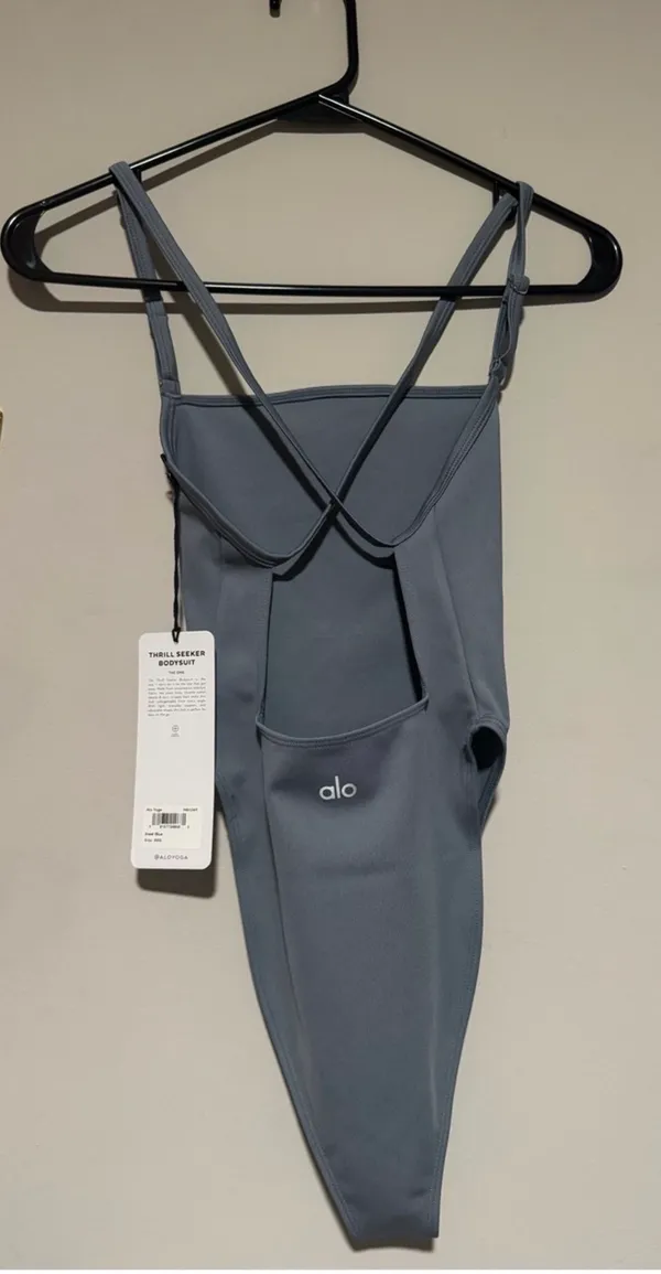 Alo yoga thrill Seeker Bodysuit in Steel Blue - Image 4
