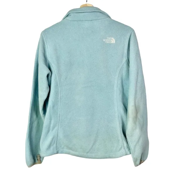 The‎ North Face Light Blue Full Zip Fleece Jacket M - Image 2