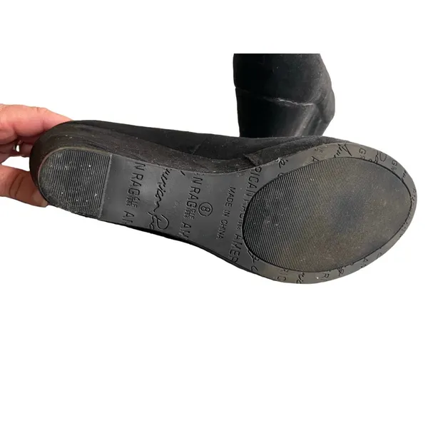 Women's American Rag Black Wedge Heels Size 8 - Image 4