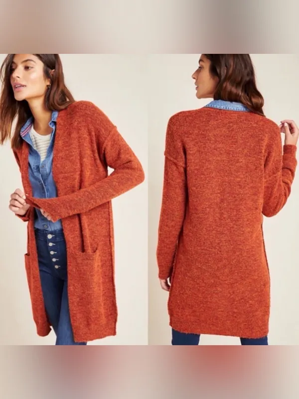 By Anthropologie Jolie Cardigan - Orange - Image 2