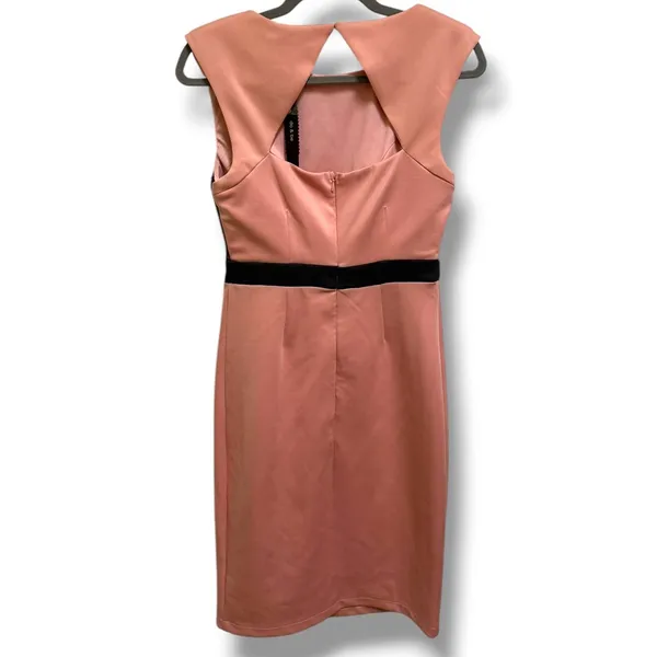 Do & Be Dusty Rose Sheath Dress Sequin Lace Cutout Back Slit‎ Cocktail M NWT - Image 3