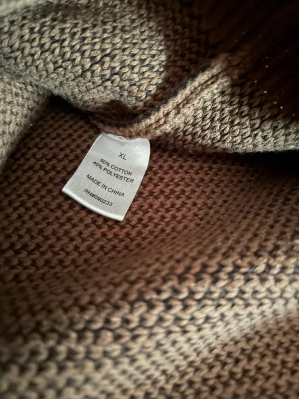 Essentials Brown Knitted Crewneck - Image 5