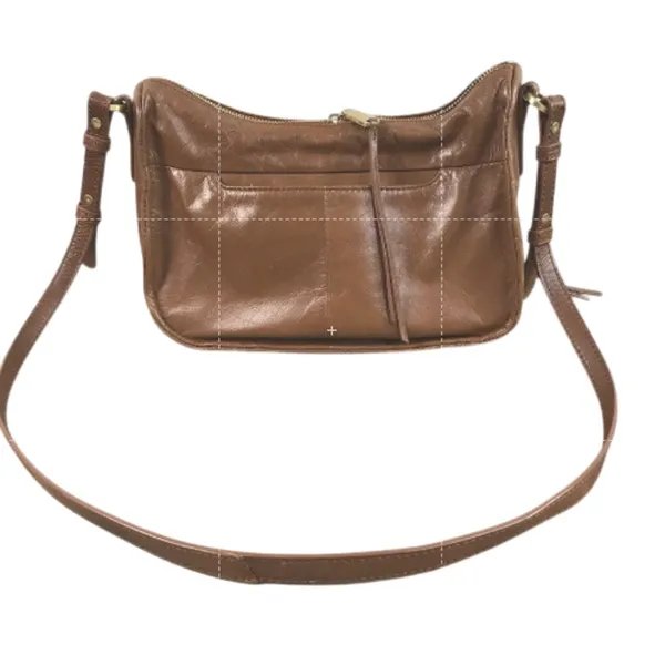 HOBO VTG Leather Crossbody Bag Brown Timeless Everyday Travel Work Minimalistic - Image 7