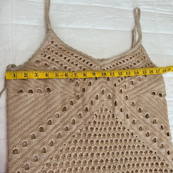 Aerie Crochet Cover Up Mini Dress xl - Image 7
