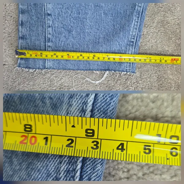 NWT Free Assembly Size 14 Light Wash Barrel Leg High Rise Utility Carpenter Jean - Image 13