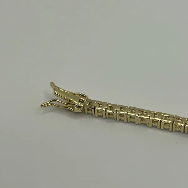 Orly Jewels Moissanite Tennis Bracelet Gold 3mm 7 Inch Brand New VVS1 Crazy Shine No Pass - Image 7