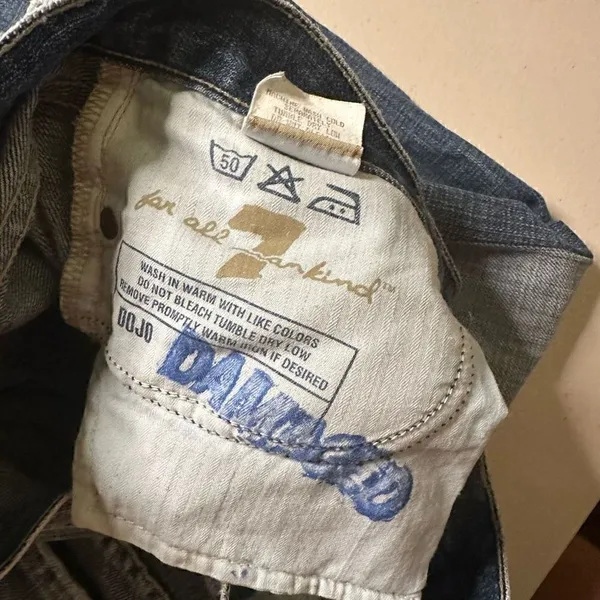 7 For All Mankind dojo two tone jeans 28 - Image 4