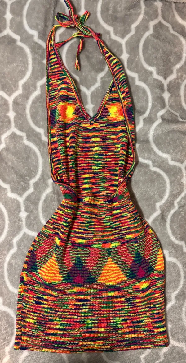 Princess Polly Knit Dress w Open Back - Image 3