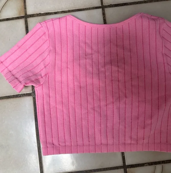 Brand New Zara SEAMLESS TOP Pink Size Large - Image 10
