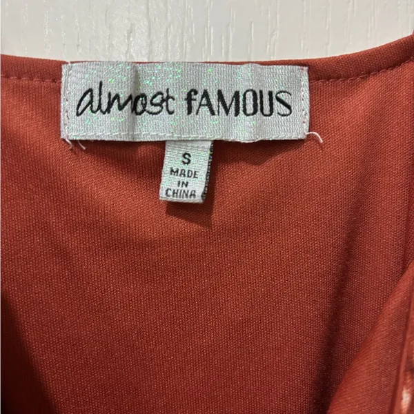 Almost Famous Red Ruched Spaghetti Strap Mini Dress - Image 3