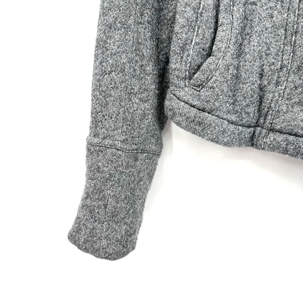 Gap‎ size Small zip up gray moto style jacket with pockets 100% cotton - Image 5