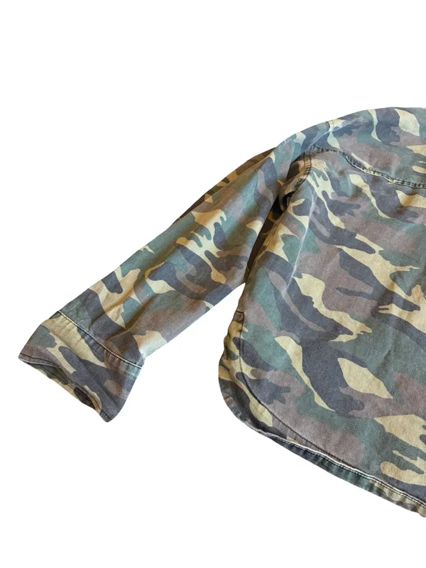 Sundry Button-Down Camo Jacket Shacket Layering 100% Cotton Streetwear Sz Large - Image 12