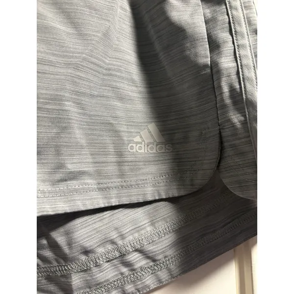 Adidas‎ Pacer Training Shorts Womens Medium Gray Heathered AEROREADY Activewear - Image 3