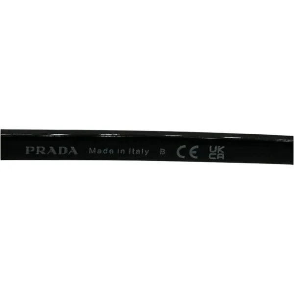 NWT Prada Classic Black with Gold Accents Sunglasses & Case 100% UV Protection - Image 10