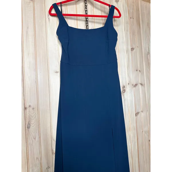 NWT Lulus Remarkable Arrival Navy Blue Sleeveless Maxi Dress Wedding Banquet XL - Image 4