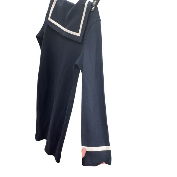 Lauren Ralph Lauren womans Navy Blue White Nautical Maxi Dress size P/S SKU 8461 - Image 13