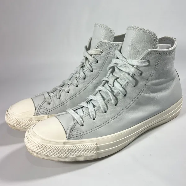 Converse Chuck Taylor All Star Hi‎ Leather Ghosted Blue Grey Sneakers A07132C 9W - Image 4